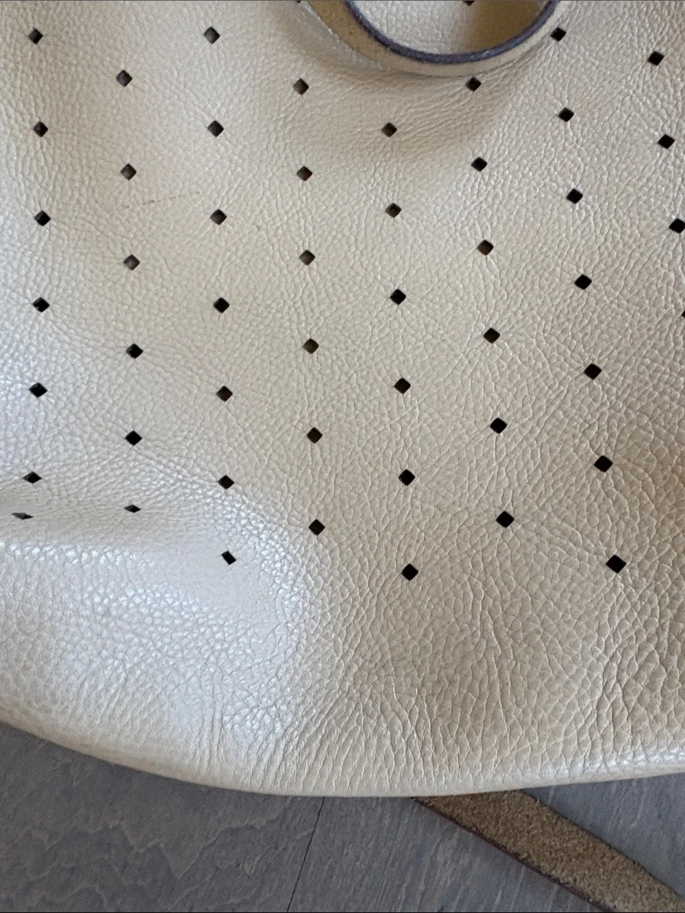 Madewell beige leather
